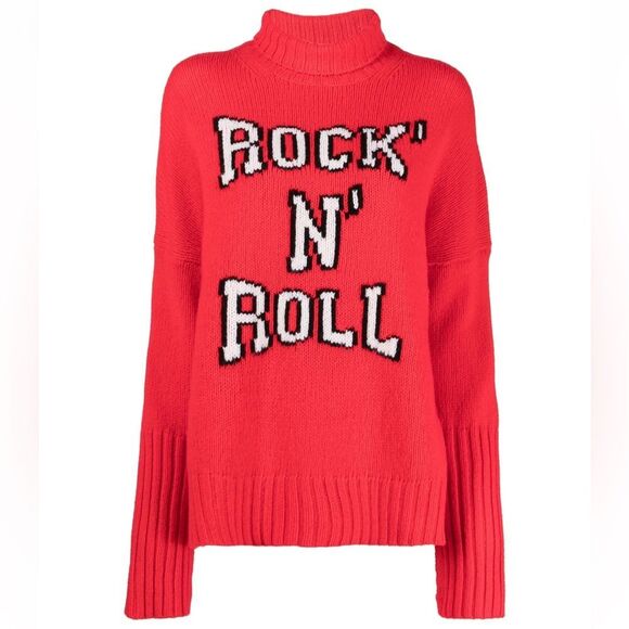 Zadig&Voltaire Alma intarsia-knit wool jumper pullover sweater XS Flawed NWOT - Picture 6 of 15